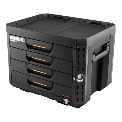 Toughbuilt STACKTECK Werkzeug Box abschliessbar mit 4 Schubladen 533 x 406 x 395 mm TB B1 D 74  0 - toolbrothers