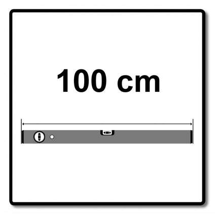 STABILA Type 70 Wasserwaage 100 cm ( 02288 ) zwei Libellen handlich horizontales und vertikales Messen - Toolbrothers
