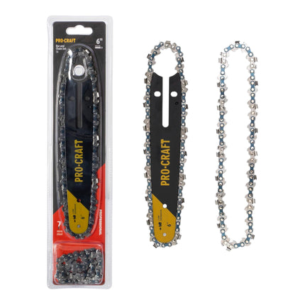 Procraft S6 Set mit 2x Saegekette 37 TG 15 cm Fuehrungsschiene fuer PKA32Li 0 - toolbrothers