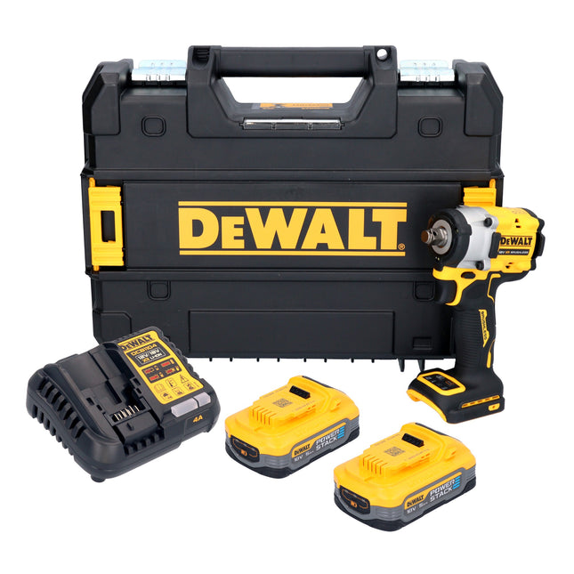 DeWalt DCF 921 H2T Akku Schlagschrauber 18 V 400 Nm 1 2 Brushless 2x Powerstack Akku 5 0 Ah Ladegeraet TSTAK 0 - toolbrothers