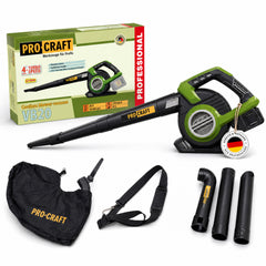 Procraft VB20 Akku Laubblaeser und Laubsauger 40 V 2x 20 V Brushless Solo ohne Akku ohne Ladegeraet 0 - toolbrothers