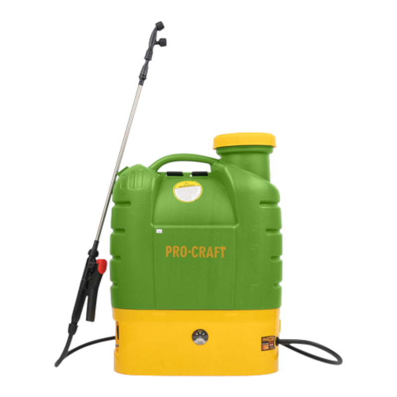 Procraft AS 16 Akku Spruehgeraet 12 V 16 l 5 5 bar integrierter Akku 8 0 Ah Ladegeraet 0 - toolbrothers