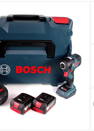 Bosch GDR 18 V-200 C Akku Drehschlagschrauber 18 V 1/4"  in L-Boxx + 2 x 3,0 Ah Akku + Ladegerät - Toolbrothers