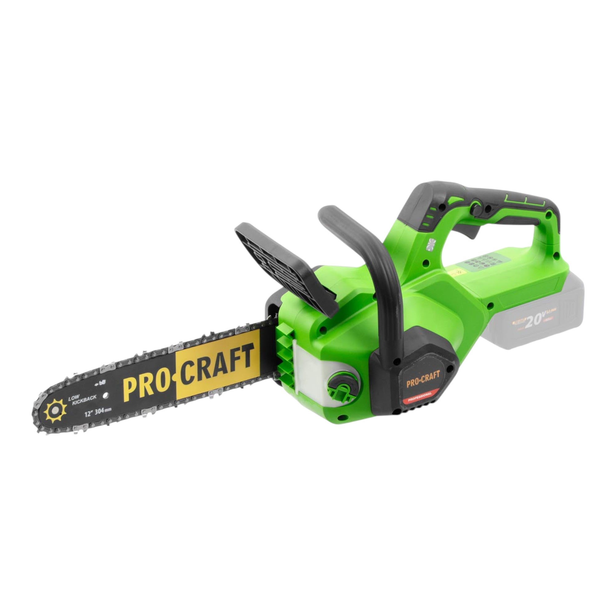 Procraft PKA38 Akku Kettensaege 20 V 304 mm Brushless 1x Akku 4 0 Ah Ladegeraet 1 - toolbrothers