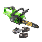 Procraft PKA38 Akku Kettensaege 20 V 304 mm Brushless 2x Akku 4 0 Ah Ladegeraet 0 - toolbrothers