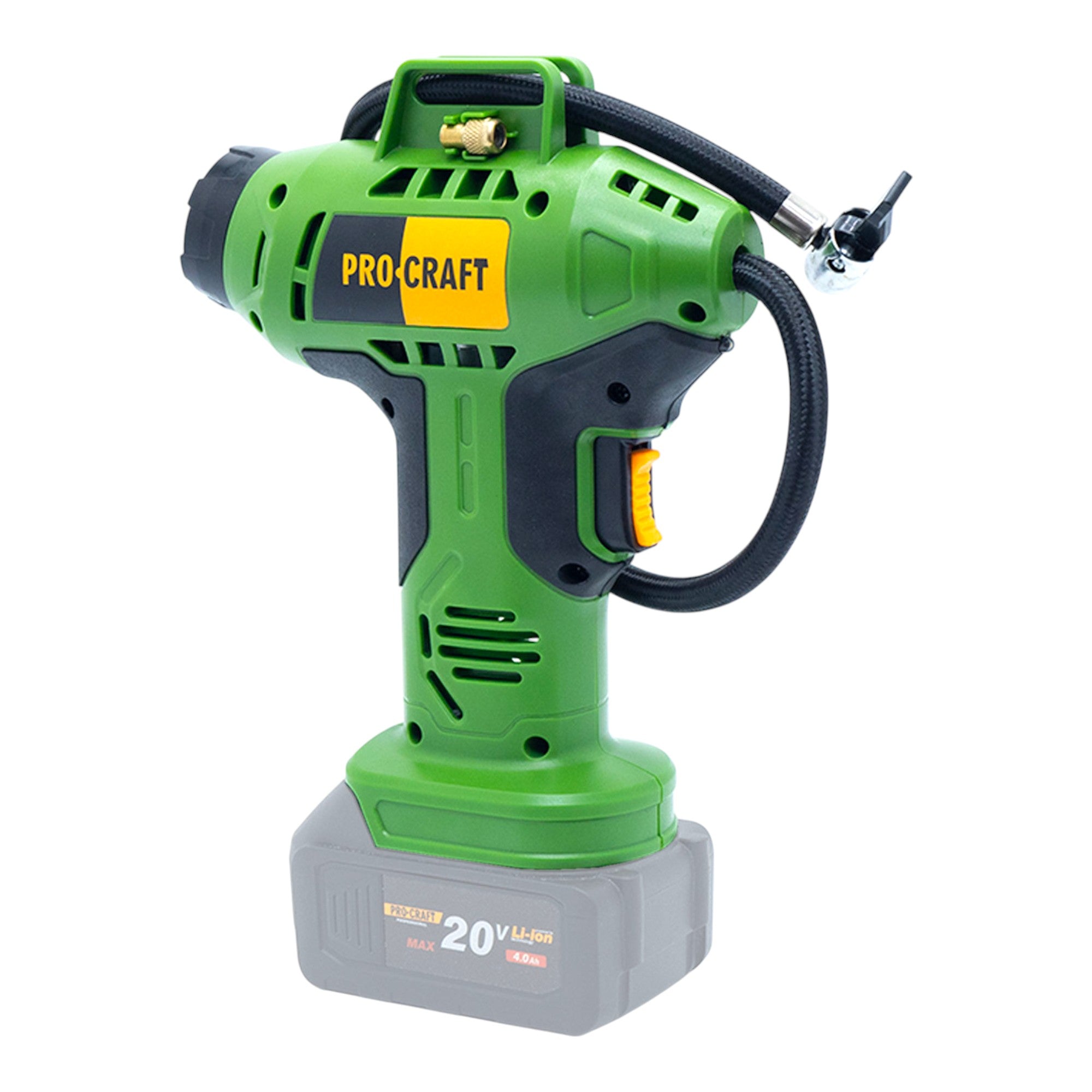 Procraft LK20 Akku Kompressor 20 V 11 bar 2x Akku 4 0 Ah Ladegeraet 4 - toolbrothers