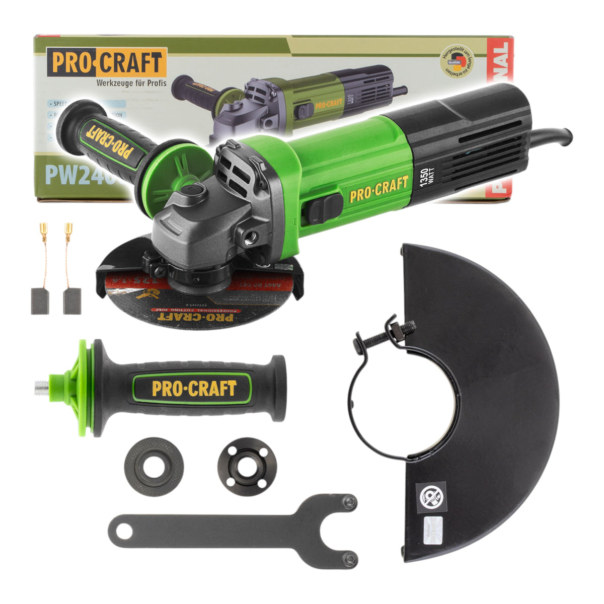Szlifierka kątowa Procraft PW2400ES 1350 Watt 125 mm