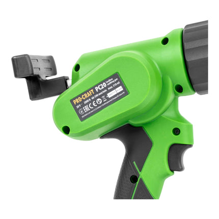 Procraft PC20bb Akku Kartuschenpistole 20 V 2000 N 280 310 ml Solo ohne Akku ohne Ladegeraet 2 - toolbrothers
