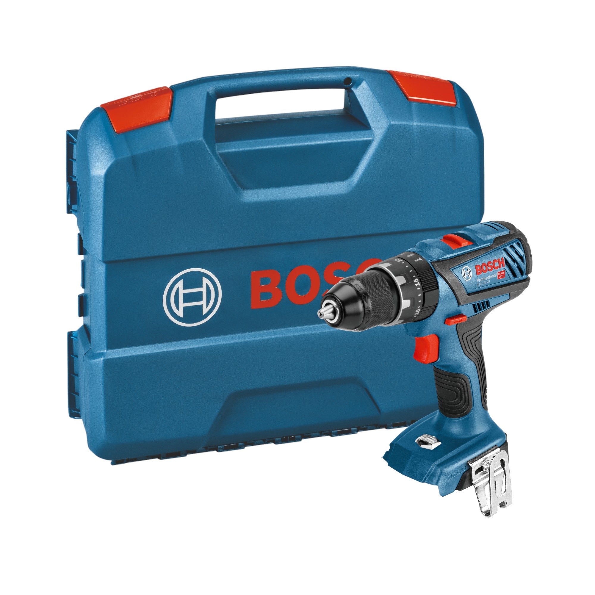 Bosch GSB 18V 28 Professional Akku Schlagbohrschrauber 18 V 63 Nm 2x Akku 2 0 Ah Ladegeraet L Case 1 - toolbrothers