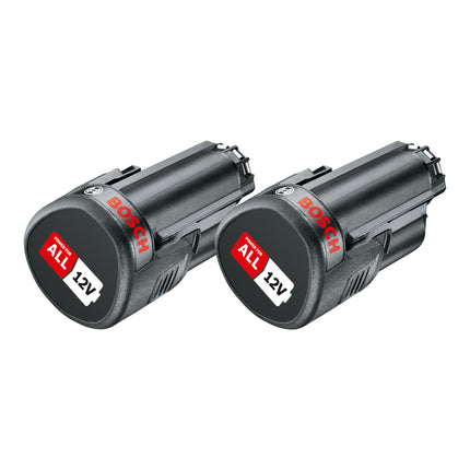 Bosch Akku Set 2x PBA 12V 2 0Ah O B Akku 12 V 2 0 Ah 2x 1600A02N79 POWER FOR ALL 0 - toolbrothers