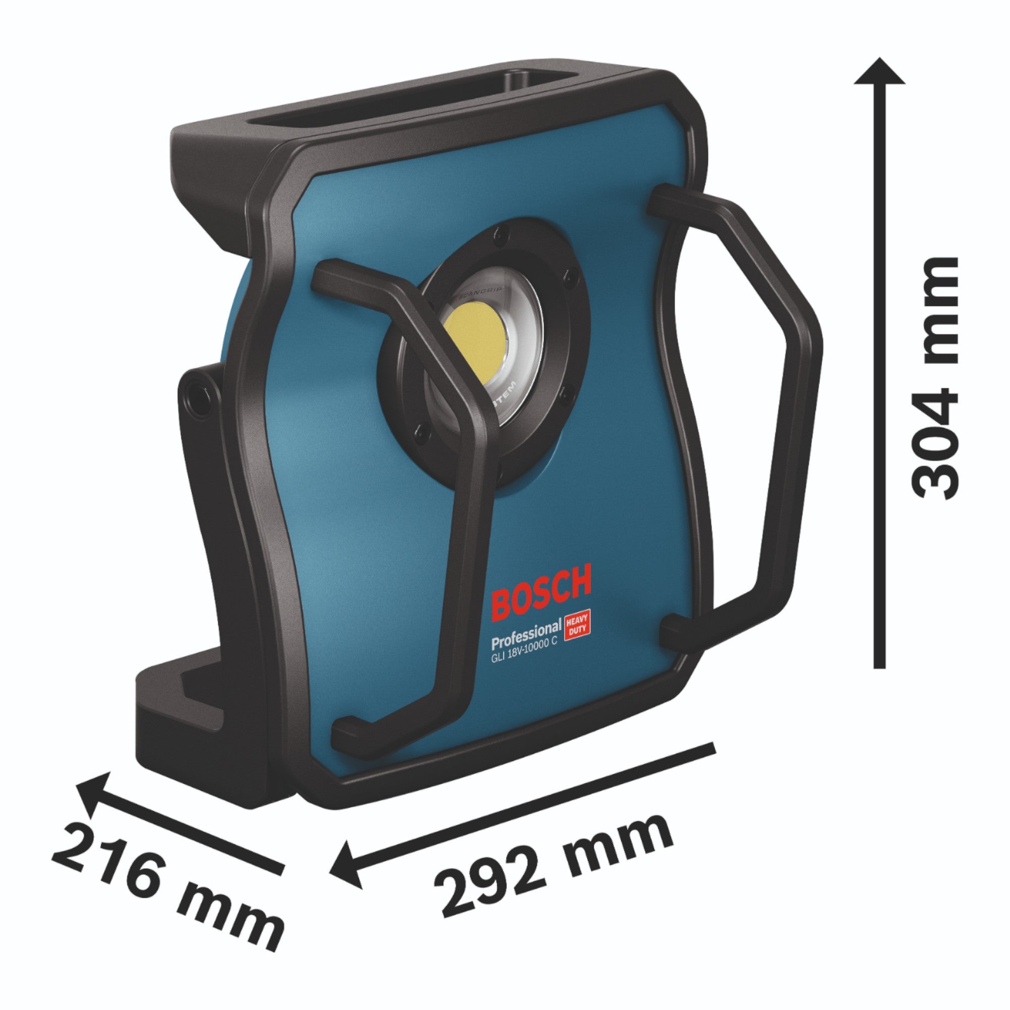 Bosch GLI 18V 10000 C Professional Akku Baustrahler 18 V 10000 lm 0601446900 Solo ohne Akku ohne Ladegeraet 2 - toolbrothers