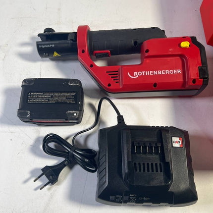 Rothenberger ROMAX Compact III Basic Set 1 Akku Radialpressmaschine 18 V 19 kN 1000004261 1x Akku 2 0 Ah Ladegeraet Koffer Leicht Gebraucht 1 - toolbrothers