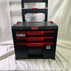 Qbrick System PRO Cart 2 0 Plus Drawer 3 mobile Box auf Raedern 520 x 415 x 660 mm 12 l 2x 4 5 l abnehmbarer Doppelteleskopgriff Beschaedigt 0 - toolbrothers