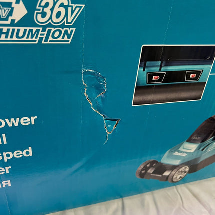 Makita DLM 382 Z Akku Rasenmaeher 36 V 2x 18 V 38 cm 40 l Solo ohne Akku ohne Ladegeraet OVP Beschaedigt 1 - toolbrothers