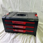 Qbrick System PRO Drawer 3 Toolbox 2 0 Expert stapelbar 450 x 310 x 244 mm 3x 4 5 l IP54 mit drei Schublaeden 21 Inlays Beschaedigt 0 - toolbrothers