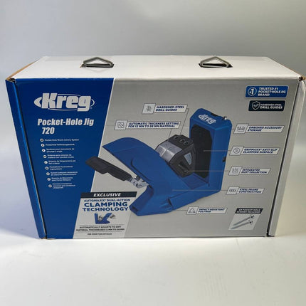 KREG Pocket Hole Jig 720 PRO Taschenloch Bohrschablone KPHJ720PRO INT Basis Station Stufenbohrer Bit Schrauben Leicht Gebraucht 3 - toolbrothers