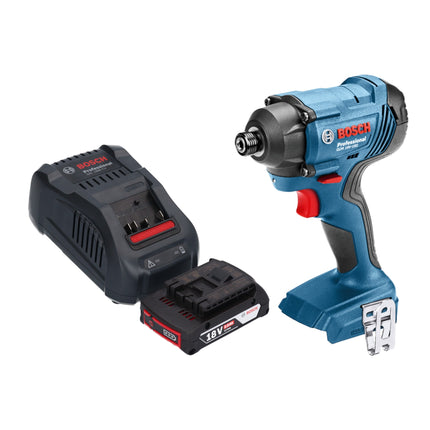 Akumulatorowy klucz udarowy Bosch GDR 18V-160 Professional 18 V 160 Nm 1/4" + 1x akumulator 2,0 Ah + ładowarka