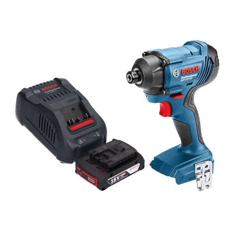 Akumulatorowy klucz udarowy Bosch GDR 18V-160 Professional 18 V 160 Nm 1/4" + 1x akumulator 2,0 Ah + ładowarka