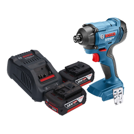 Bosch GDR 18V-160 Professional Akku Drehschlagschrauber 18 V 160 Nm 1/4" + 2x Akku 5,0 Ah + Ladegerät