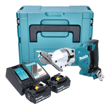 Makita DJS 800 RGJ Akku Faserzementschere 18 V Brushless 2x Akku 6 0 Ah Ladegeraet Makpac 0 - toolbrothers