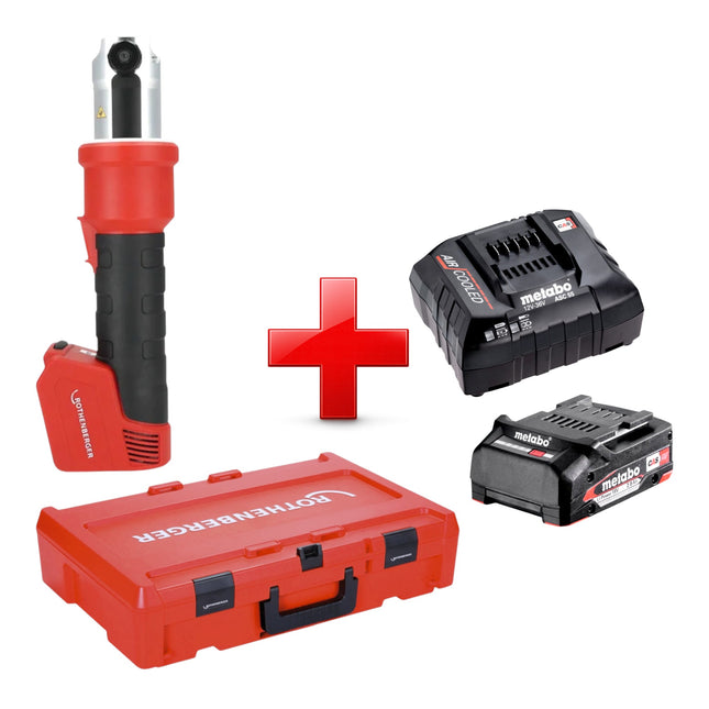 Rothenberger ROMAX NANO Akku Pressmaschine 18 V 34 kN CAS 1x Akku 2 0 Ah Ladegeraet Rocase 0 - toolbrothers