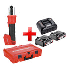 Rothenberger ROMAX NANO Akku Pressmaschine 18 V 34 kN CAS 2x Akku 2 0 Ah Ladegeraet Rocase 0 - toolbrothers