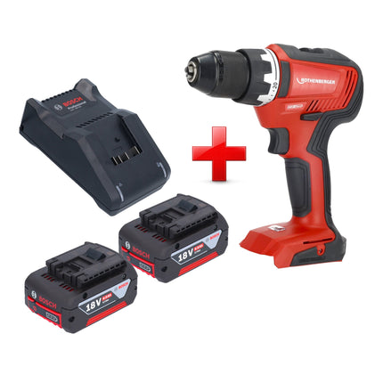 Rothenberger RO DD55 Akku Bohrschrauber 18 V 55 Nm Brushless AMPShare 2x Akku 4 0 Ah Ladegeraet 0 - toolbrothers