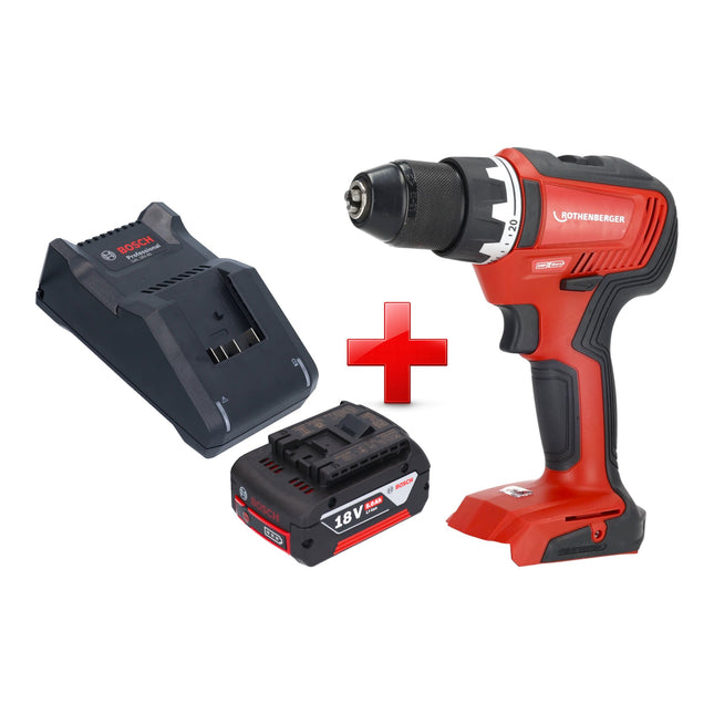 Rothenberger RO DD55 Akku Bohrschrauber 18 V 55 Nm Brushless AMPShare 1x Akku 5 0 Ah Ladegeraet 0 - toolbrothers