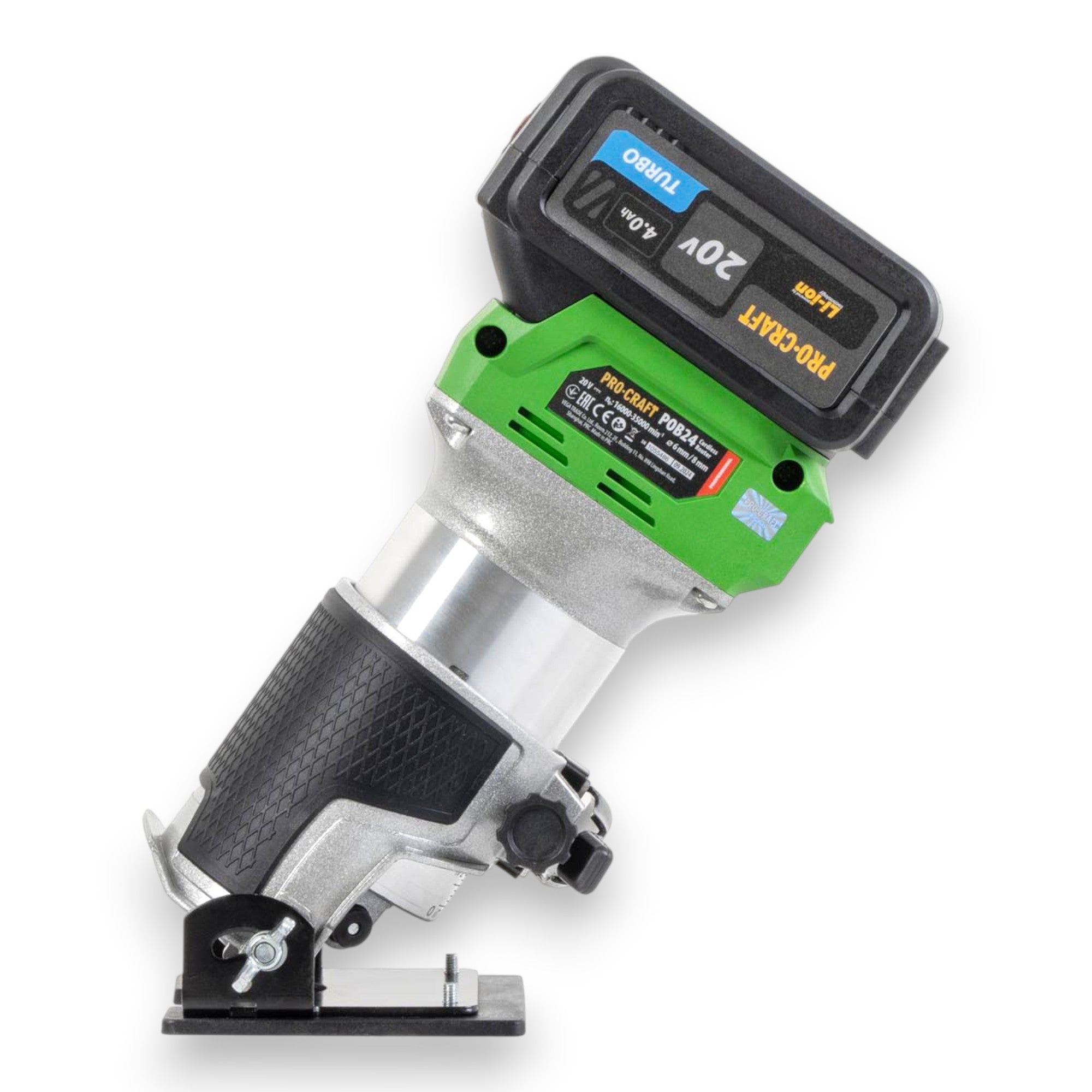Procraft POB24 1B F Akku Multifunktionsfraese 20 V 6 8 mm Brushless 1x Akku 4 0 Ah Ladegeraet 3 in 1 Zubehoer Tasche 3 - toolbrothers