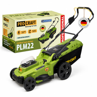 Procraft PLM22bb Akku Rasenmaeher 40 V 2x 20 V 430 mm Brushless Solo ohne Akku ohne Ladegeraet 0 - toolbrothers