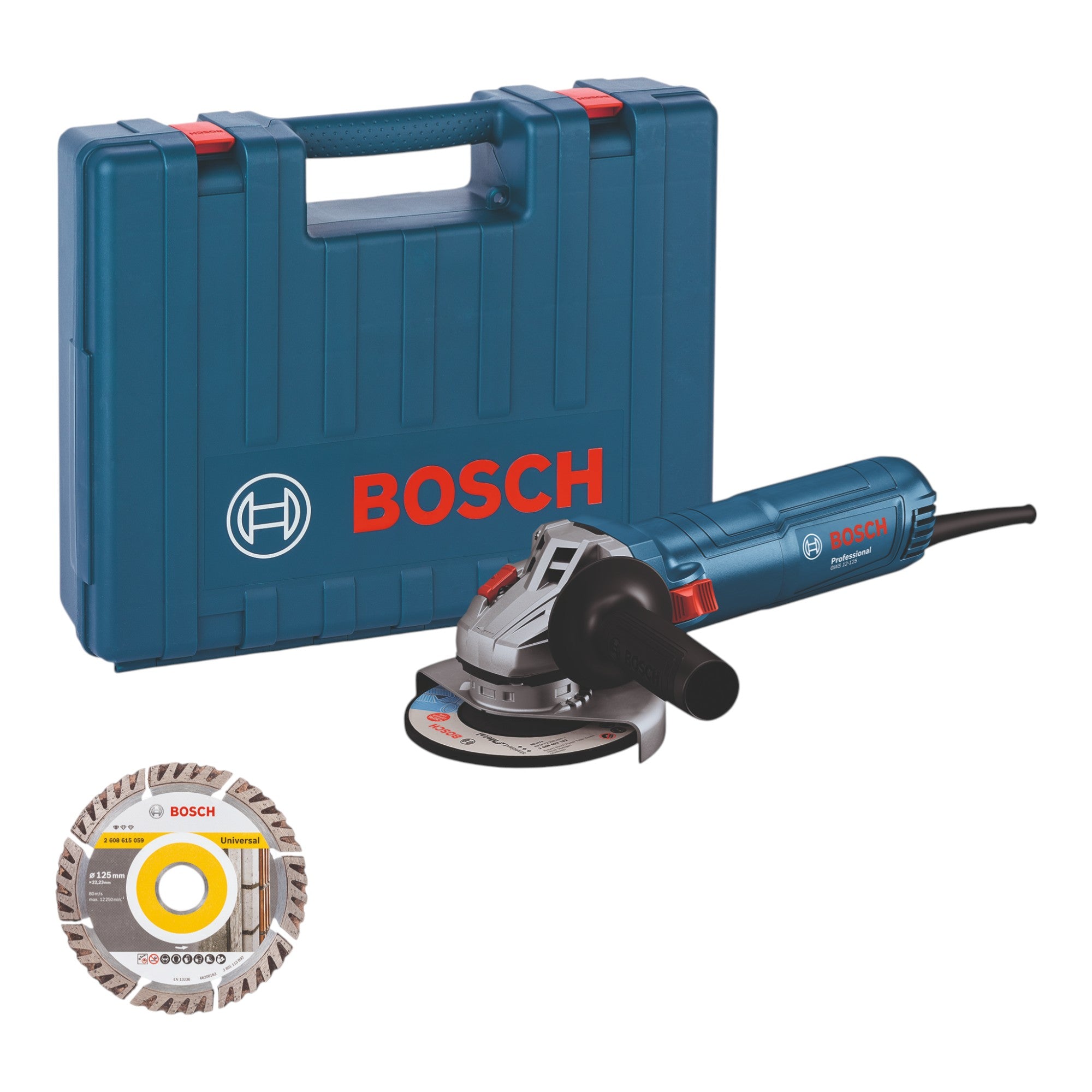 Bosch GWS 12 125 Professional Winkelschleifer 1200 W 125 mm 06013A6102 Koffer 1 - toolbrothers