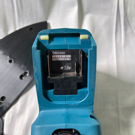 Makita DBO 480 Z Akku Schwingschleifer 18 V 112 x 102 mm Solo ohne Akku ohne Ladegeraet Reparaturgeraet 2 - toolbrothers