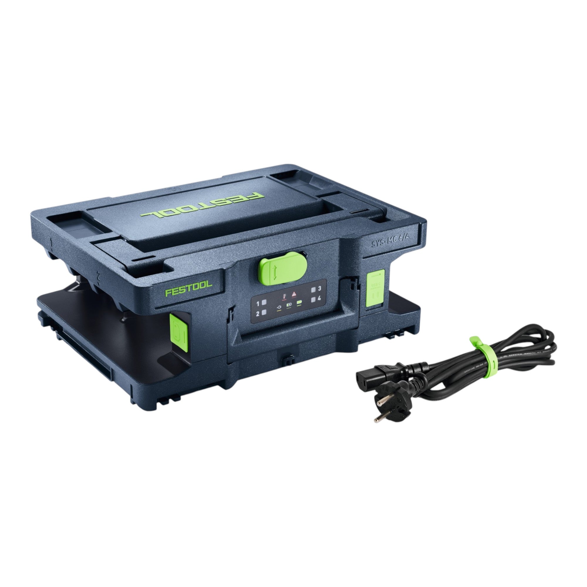Festool SYS MC 6 4 Vierfach Schnell Ladegeraet 10 8 18 V 6 0 A 578489  0 - toolbrothers
