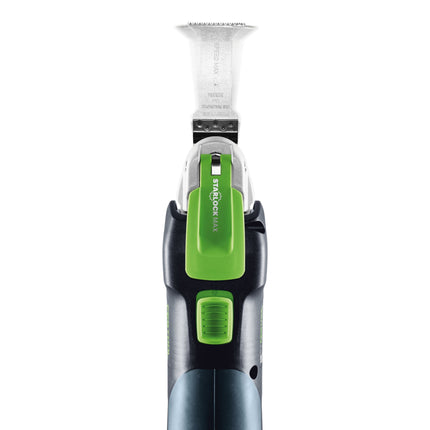 Festool VECTURO OSC 18 E Basic Set Akku Oszillierer 18 V Starlock Max Brushless 2x Akku 5 0 Ah Ladegeraet 7 tlg Zubehoer Set Systainer 4 - toolbrothers