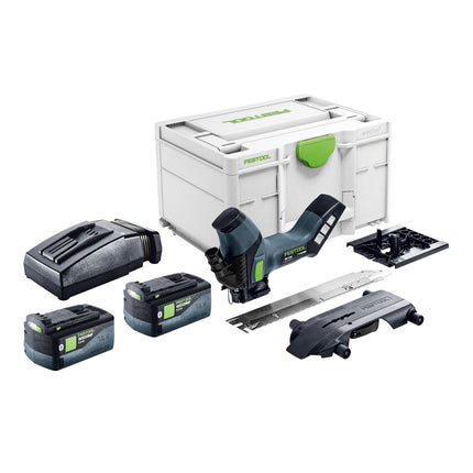 Festool ISC 240 EB Basic Akku Daemmstoffsaege 18 V 240 mm 2x Akku 5 0 Ah Ladegeraet Systainer 0 - toolbrothers