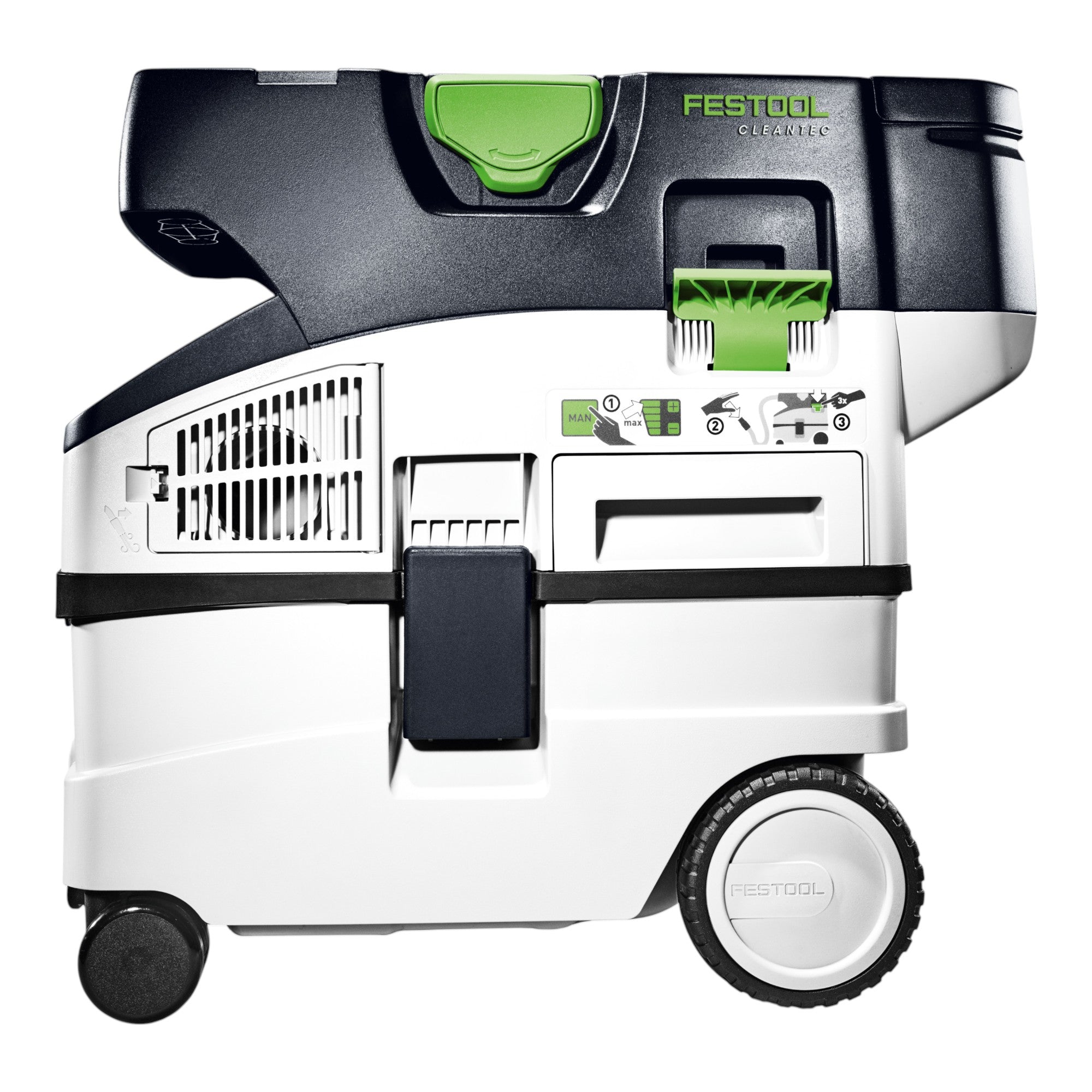 Festool CTMC MIDI I Basic Akku Absaugmobil 36 V 2x 18 V Staubkl M 2x Akku 5 0 Ah Doppelladegeraet Systainer 2 - toolbrothers