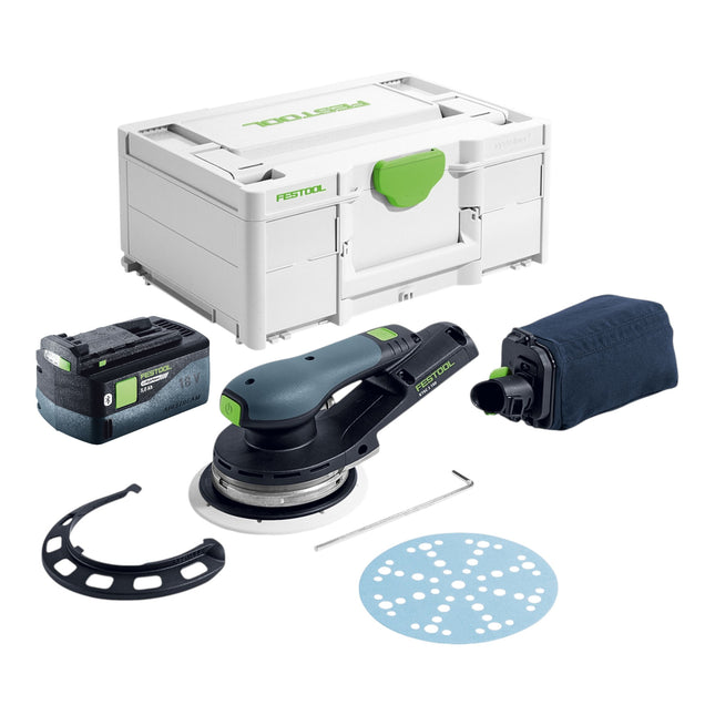 Festool ETSC 2 150 Basic Akku Exzenterschleifer 18 V 150 mm Brushless 1x Akku 5 0 Ah Systainer ohne Ladegeraet 0 - toolbrothers