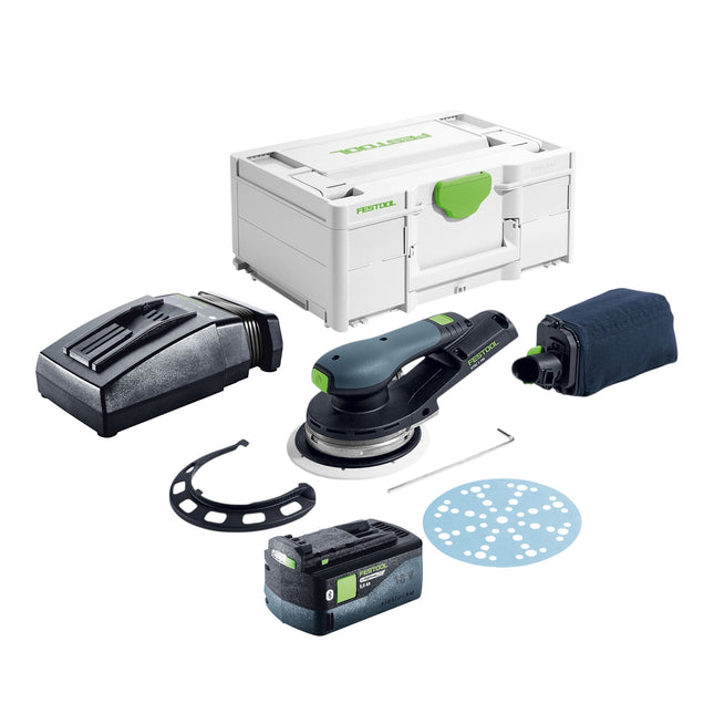 Festool ETSC 2 150 Basic Akku Exzenterschleifer 18 V 150 mm Brushless 1x Akku 5 0 Ah Ladegeraet Systainer 0 - toolbrothers