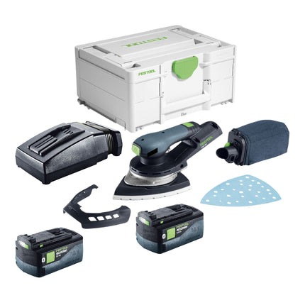 Festool DTSC 200 Basic Akku Deltaschleifer 18 V 145 x 195 mm Brushless 2x Akku 5 0 Ah Ladegeraet Systainer 0 - toolbrothers