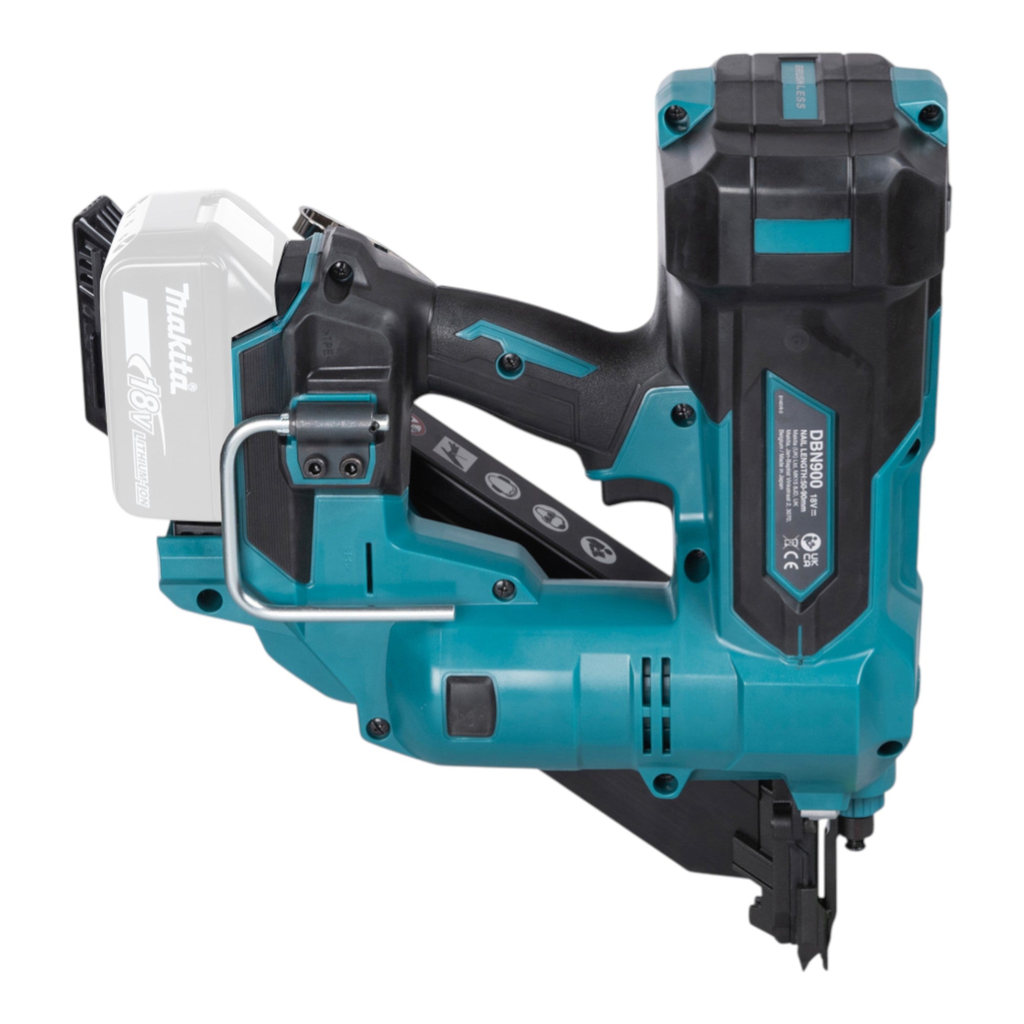 Makita DBN 900 ZK Akku Streifennagler 18 V 50 90 mm Brushless Koffer ohne Akku ohne Ladegeraet 4 - toolbrothers