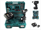 Makita DTD 155 STTK B Akku Schlagschrauber 18 V Brushless Schwarz mit 5,0 Ah Akku, Ladegerät und 101 tlg. Zubehör Set - Toolbrothers