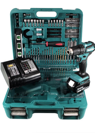 Makita DDF 483 STTK Akku Bohrschrauber 18 V 40Nm + 1x 5,0 Ah Akku + Ladegerät + 101 tlg. Werkzeugset - Toolbrothers