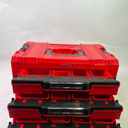 Qbrick System PRO Drawer 3 Toolbox 2 0 Expert RED ULTRA HD Werkzeugkoffer 450 x 310 x 244 mm 13 5 l stapelbar IP54 mit 3 Schubladen Gebraucht 1 - toolbrothers
