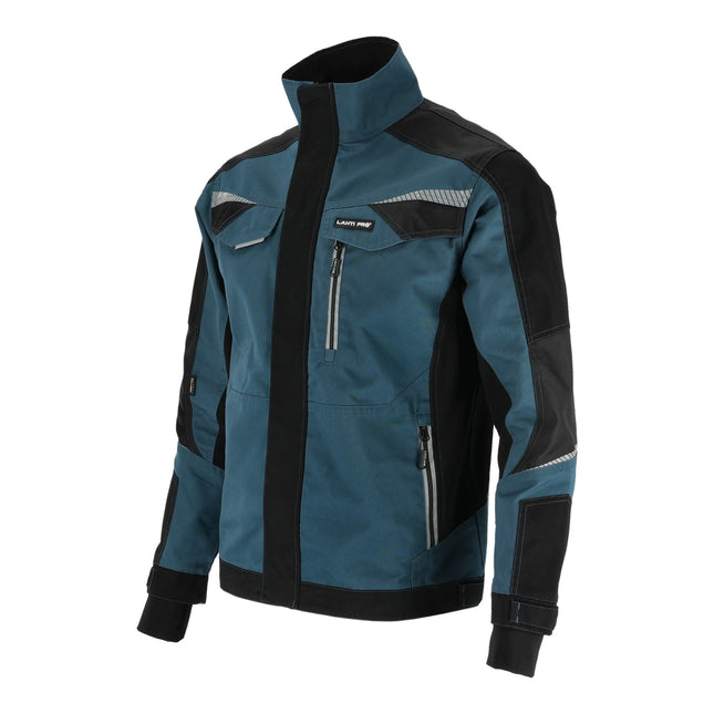 LAHTI PRO Arbeitsjacke mit Reflexstreifen Slim Fit Groesse S L4042101 tuerkis schwarz 0 - toolbrothers