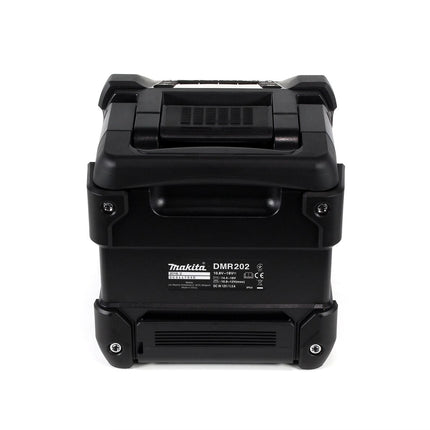 Makita DMR 202 T1 B Baustellen Lautsprecher Schwarz Bluetooth Akku und Netzbetrieb mit 1x 5,0 Ah Akku, ohne Ladegerät - Toolbrothers