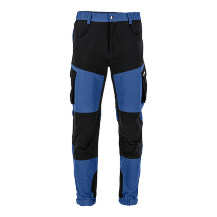 LAHTI PRO Arbeitshose mit Stretch Elementen Groesse XL L4055604 blau schwarz 1 - toolbrothers