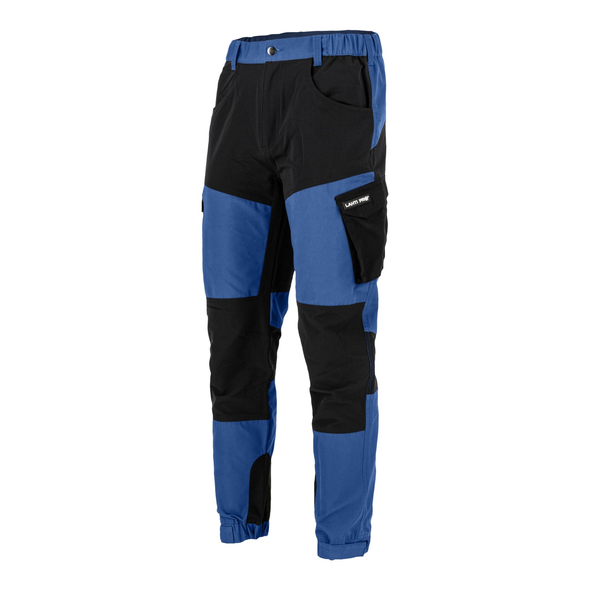 LAHTI PRO Arbeitshose mit Stretch Elementen Groesse XXL L4055605 blau schwarz 0 - toolbrothers