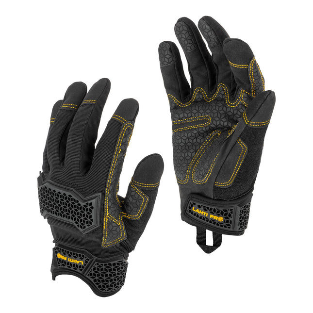 LAHTI PRO Arbeitshandschuhe Groesse 9 L281609K schwarz gelb 0 - toolbrothers