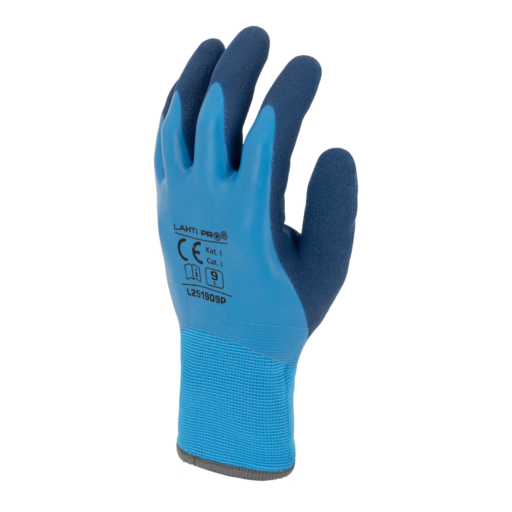 LAHTI PRO Latexbeschichtete Schutzhandschuhe mit Acryl Isolierung Groesse 9 L251909K blau 2 - toolbrothers