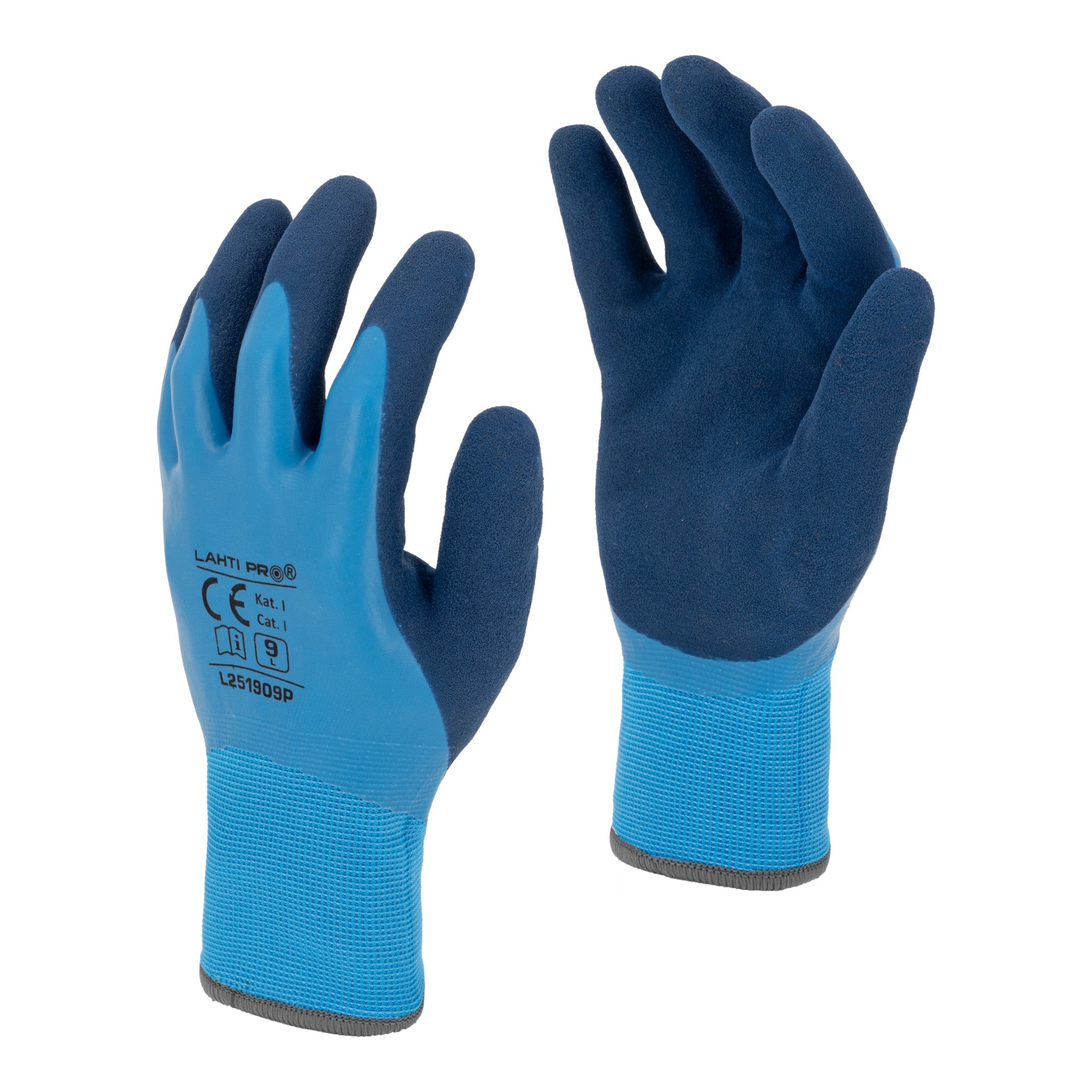 LAHTI PRO Latexbeschichtete Schutzhandschuhe mit Acryl Isolierung Groesse 10 L251910K blau 0 - toolbrothers